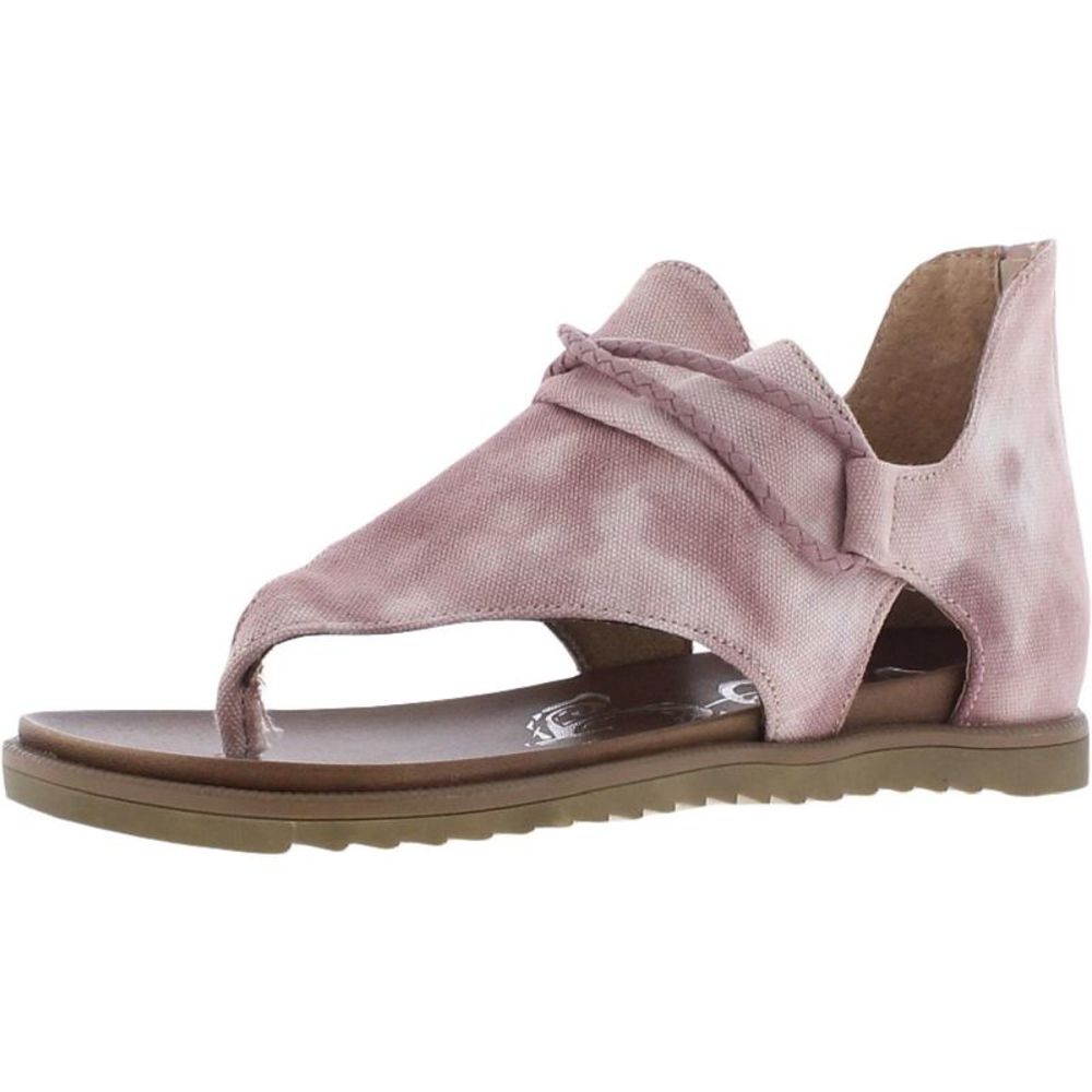 Very G Womens Dusk Pink Canvas Tie-Dye Flats Thong Sandals Shoes NWT